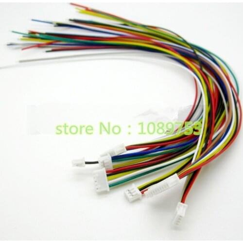 10Pcs 1.25mm Pitch Electronic wire Connector 15Cm Cable 2P/3P/4P/5P/6P/8P/10P