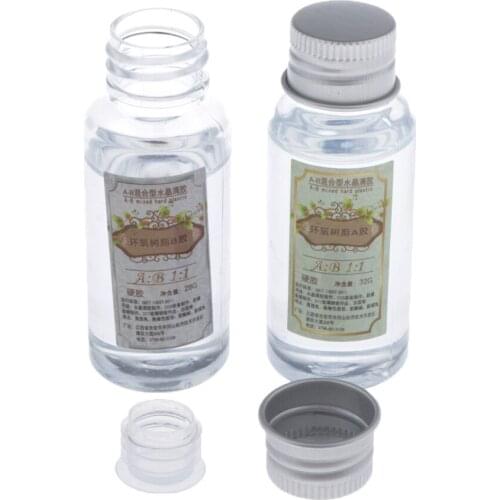 2 Pack Mix 1:1 AB Crystal Clear Epoxy Resin Glue, Clear Casting & Art Resin, 60g