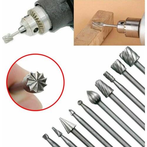20 Pcs drill tools for setting high speed wood carvings of steel rotary files