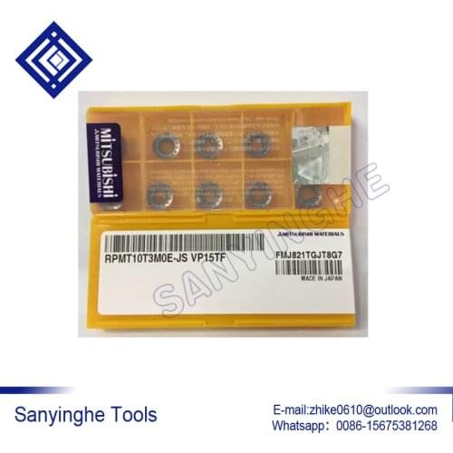 Free shipping high quality sanyinghe 50pcs/lots RPMT1606MOE-JS VP15TF cnc carbide milling insert