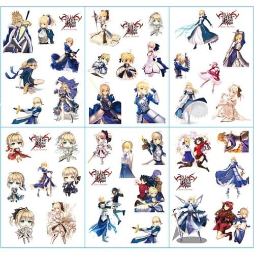 60 pcs/lot Anime Fate stay night transparent deco sticker set tags sticky note toy gift