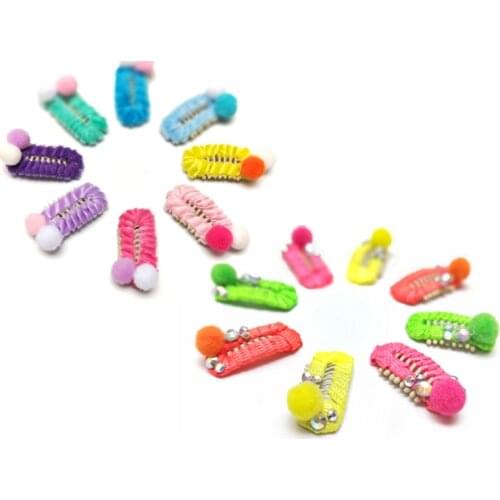 20pcs/lot 2.8cm BB velvet belt Pets Dogs Grooming Pet Hair Accessories for Dog Cat Handmade headdress Hairpin