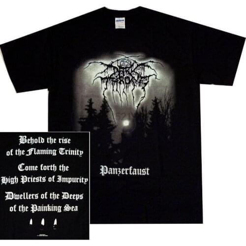 Darkthrone Panzerfaust T Shirt S M L Xl Black Metal T Shirt Official Dark Throne Comfortable T Shirt Casual Short Sleeve Print