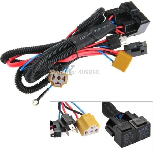 H4/9003 Headlight Booster Wire Harness Connector Relay Fuse Socket