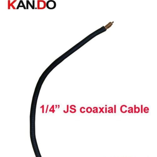 20meter 1/4" JS Coaxial Cable,50Ohm Feeder cable PE insulation PE jacket Corrugated Copper Tube cable/,1/4 JS transission cable