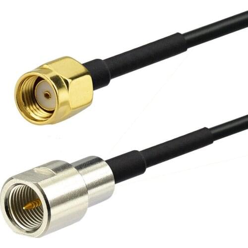 FME Male to RP-SMA Male RPSMA Plug RG174 Coaxial Pigtail Cable jumper