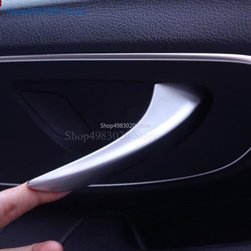 Lapetus Front Inner Door Handle Decoration Frame Cover Kit For Mercedes-Benz Vito W447 2014 2015 2016 2017 2018 ABS Chrome Matte
