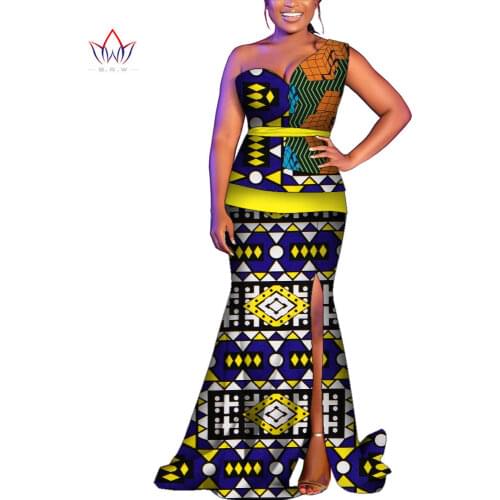 Africa Skirts Sets for Women 2 Pieces Set Women Sleeveless Tops Shirts and African Print Skirt Set V Neck Belt Skirts Wy9293