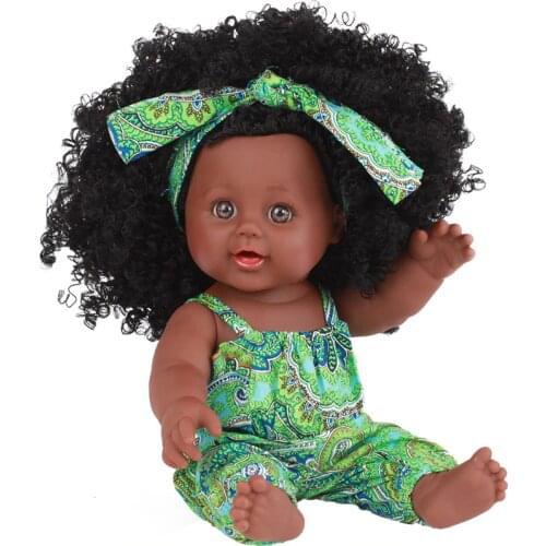 Black Girl Dolls African American Play Soft Reborn Baby Realistic Dolls Lifelike 12 inch Baby Play Dolls Fun Kids Toy Gifts