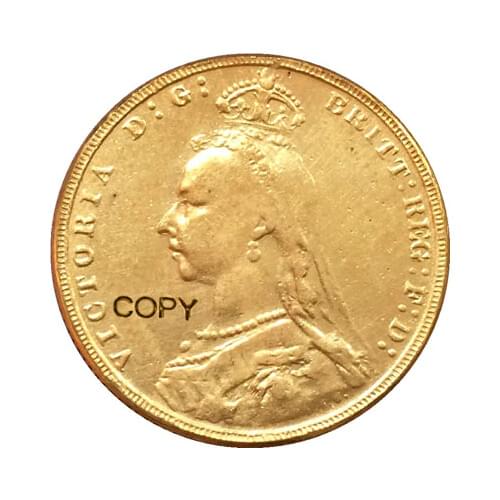 24 - K gold plated British Coins copy 1891
