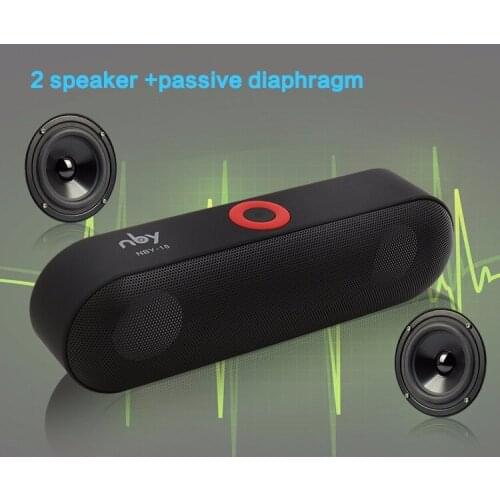 Bluetooth Speakers NBY-18 Outdoor Portable Bluetooth Speaker Wireless Mini Speaker Super Bass Support TF Card USB Flash Drive