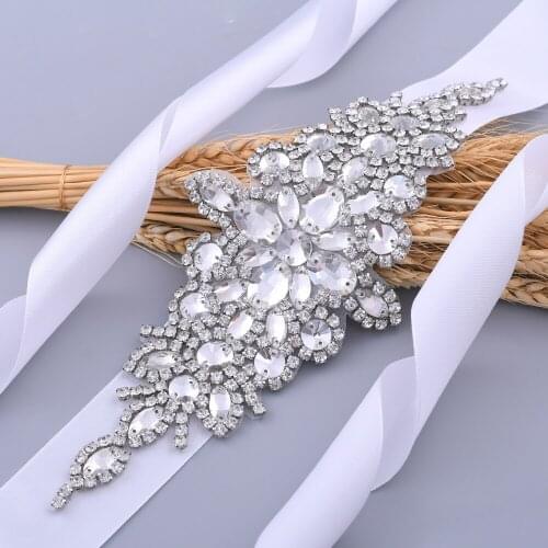 Handmade Stunning Rhinestone Belt Wedding Belt Accessories Bride Bridesmaid Bridal Sash Belt For Evening Party Prom Gown Dress