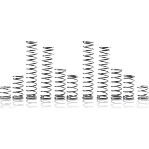 10pcs stainless steel compression springs non-corrosive spring Y shape extension springs 0.5*3mm