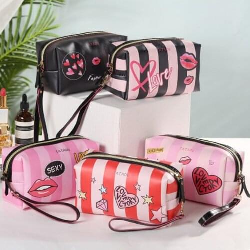 Women Makeup bag PU Cosmetic bag Beauty Case Make Up Organizer Toiletry bag kits Storage Travel Wash pouch