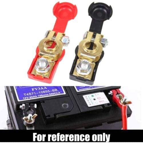 1 Pair Car Battery Connector Battery Clip Universal Negative Positive Auto Battery Cable Terminal Top Post For Cars and Truck