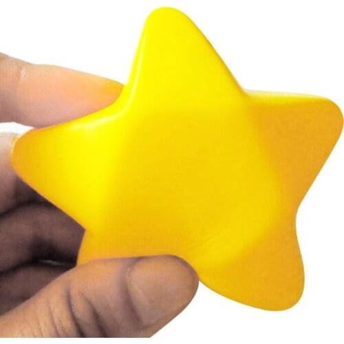 12PCS Funny Soft Foam Anti Stress Ball Toys Squeeze Star Shaped Ball Stress Pressure Relief Relax Novelty Fun Gifts Vent Gag Toy