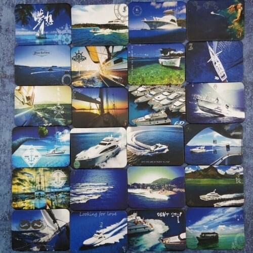 24 Pcs fridge magnets Sea and ship home deco tourism souvenir magnet for refrigerators magnet magnetic sticker paste Arts/Crafts