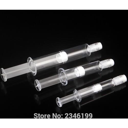 3ML 5ML 10ML 60pcs/lot Empty Elegant Cosmetic Syringe Container, Essential Oil Refillable Water Light Syringe,Facial Makeup Tool