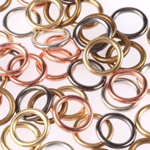 300/200/100pcs 10-18mm Closed Rings CCB Spacer Beads Circle Loops Connectors For Jewelry Making DIY Earring Hoops Accessories