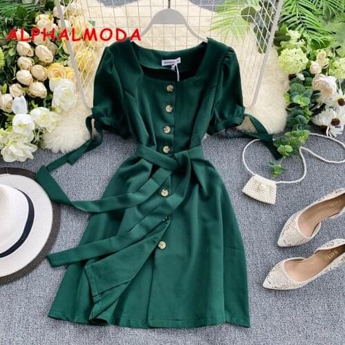 ALPHALMODA Elegant Summer Dresses