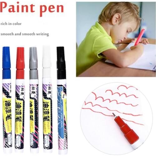 Car Paint Marker Pen Touch Up Pen Graffiti Sign In Pen Office Stationery Tire Water Spray Paint Scratch Remover Car Paint Repair