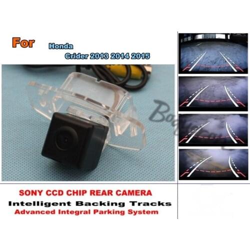For Honda Crider 2013 2014 2015 Car Intelligent Parking Tracks Camera / HD Back up Reverse Camera / Rear View Camera