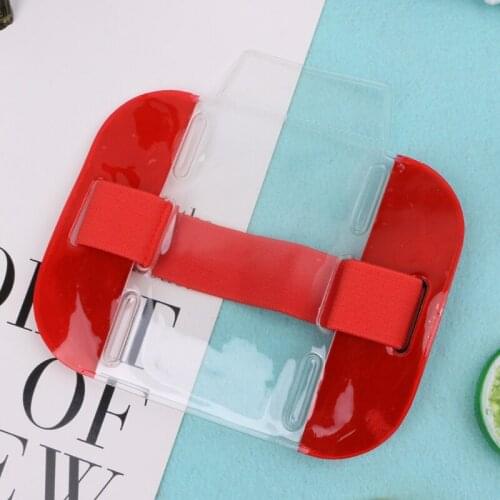 Elastic Arm Band ID Badge Holder Photo Armband Credit Card Case