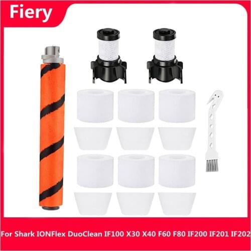 Brush Roll Foam Felt Filter Motor Filter For Shark IONFlex DuoClean IF100 X30 X40 F60 F80 IF200 IF201 IF202 Vacuum Cleaner