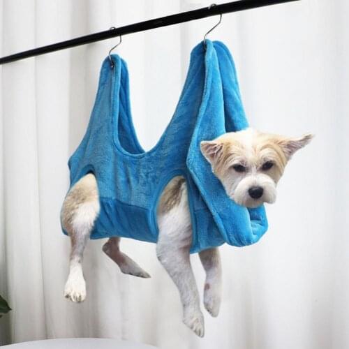 Hammock Elastic One Piece Design Fabric Dog Cat Hammock Breathable Dog Cat Hanging Bed for Bathing Cute Pet Hanging Beds 2021