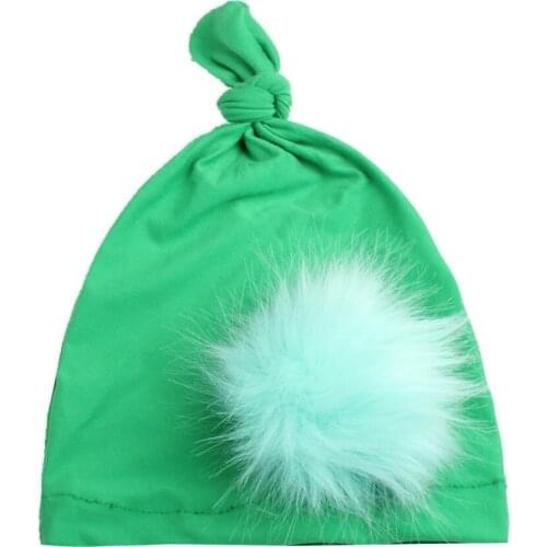 Cotton Newborn Baby Hat knot Baby Beanie Hat For Boys Girls Solid Newborn Cap Ears Spring Summer Baby Tire Caps