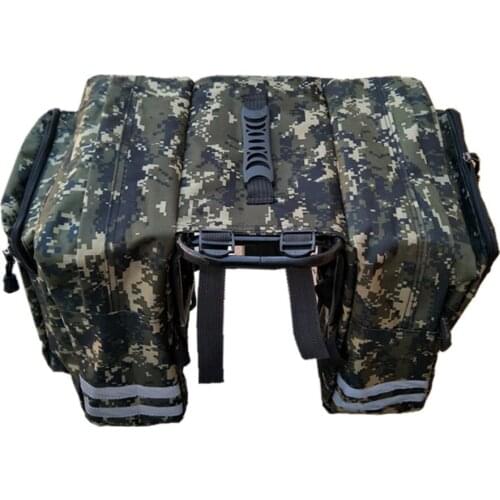 Camouflage Bicycle Big Double Pack Bike Carrier Bag Bicycle Seat Storage Two Bag Riding Equipment