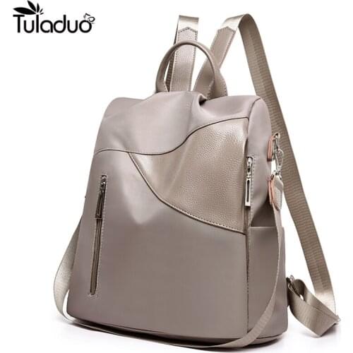 Fashion Casual Oxford Women And Girls Backpack For Girls Cheap Back Pack Black Female Backpacks For Teenager Bag For School