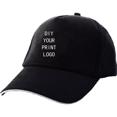 Custom Youth Hat Women Solid Baseball Cap Unisex Korean Version Of The Tide Handsome Wild Shade Customized DIY Logo Cap Men