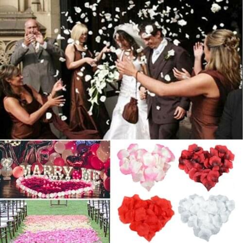 Lot Of 300pcs Various Colors Silk Flower Rose Petals Wedding Party Decorations