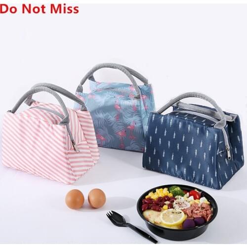 Do Not Miss New Thermal Insulated Lunch Box Portable Lunch Bags Tote Cooler Bag Bento Pouch Lunch Container Food Storage Box