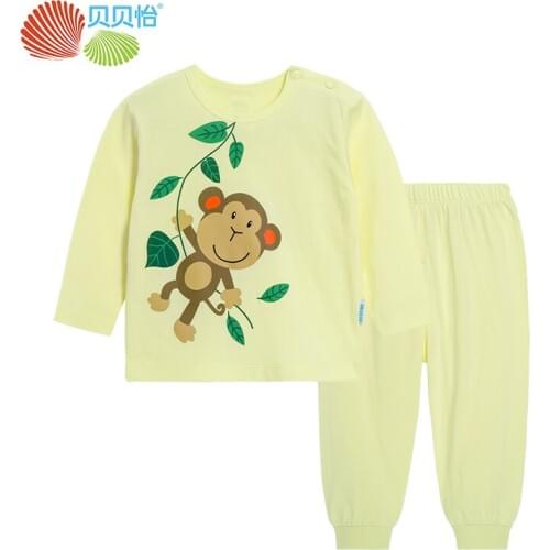 New Design Baby Cotton Set Cute Cartoon Printing Spring Autumn Long sleeve Clothes Set Baby Boy Girl Fashion Clothing