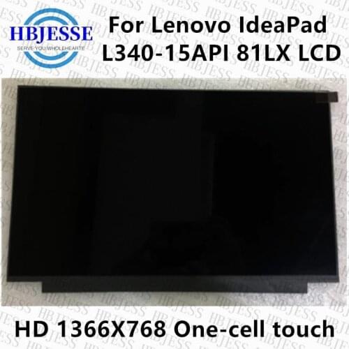 Original 15.6'' B156XTK02.1 Fit NT156WHM-T02 HD 1366*768 TN eDP 40 pins Matte On-Cell touch for Lenovo IdeaPad L340-15API 81LX