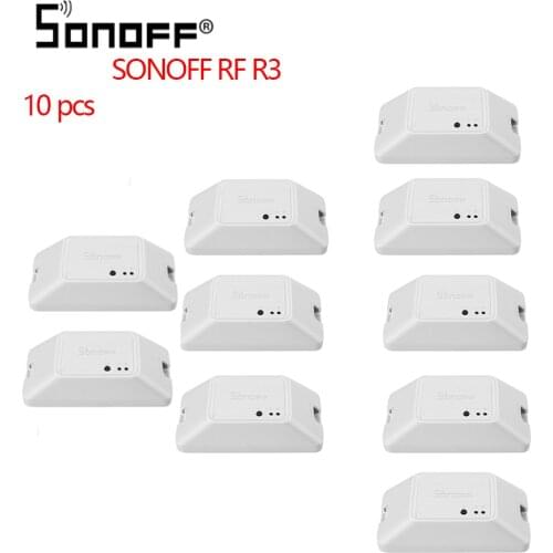4/10 pcs Sonoff RF R3 433Mhz RF Smart Wifi Switch Wifi Delay Switch Smart Home Light Controller Via eWeLink APP Works With Alexa