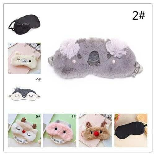 2021 Cute Nap Eye Shade Bandage Rest Travel Relax Sleeping Aid Blindfold Ice Cover Eye Patch Sleep Eye Mask