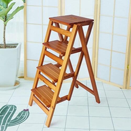 Rugged and durable household multifunctional folding ladder, one ladder, multi-purpose, three-step ladder stool