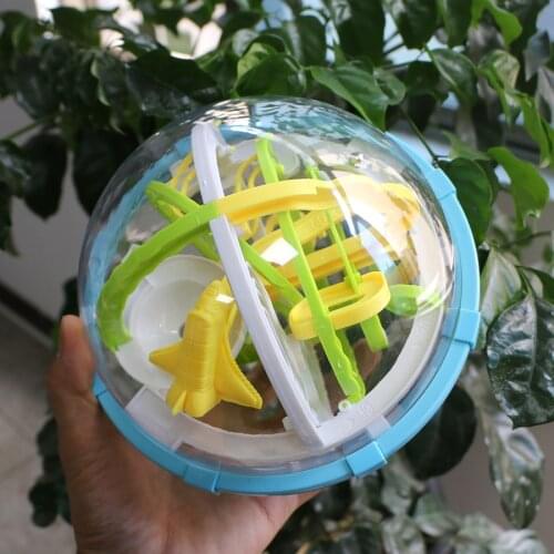 Maze Ball 3D Interactive Maze Game with 140 Obstacles Challenging Labyrinth Ball Kids Toys Magical Brain Teasers Puzzle Ball