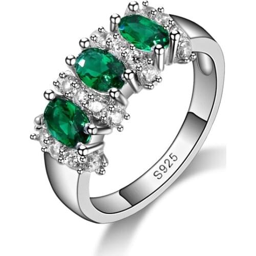 AAA Austria Crystal Women 925 Sterling Silver Wedding Rings For Women Bridal Jewelry Accessary Engagement Ring