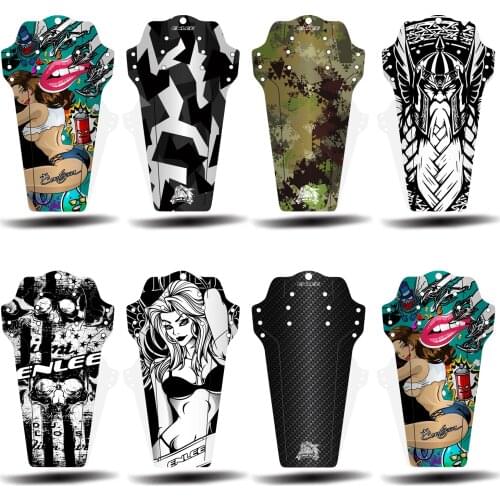 1PC ENLEE Bicycle Fenders Carbon Fiber Color Front/Rear Tire Wheel Universal Mudguard MTB Road Bike Wings Fenders Cycling