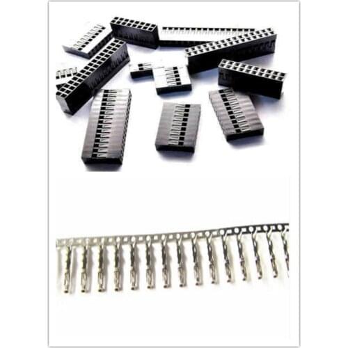 100pcs Single row2.54mm1/2/3/4/5/6/7/8/9/10/11/12 Dupont Connector Plastic Shell Plug Dupont Jumper Wire Cable female Pin Header