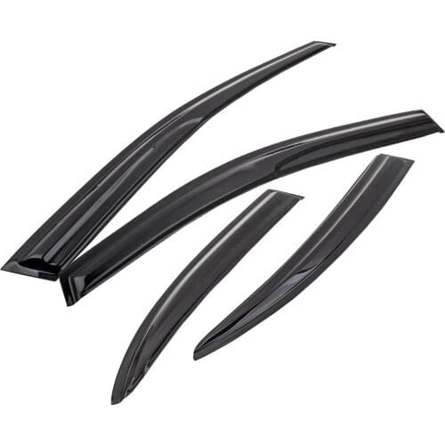 4Pcs Window Sun Rain Visors Guard For Honda Civic 4 Doors Sedan Models 2006-11