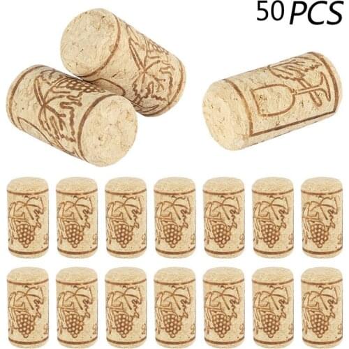 50Pcs/Set Reusable Portable Wine Bottle Cork Stopper Portable Sealing Wine Bottle Cover for Bottle Bar Tools Kitchen Accessories