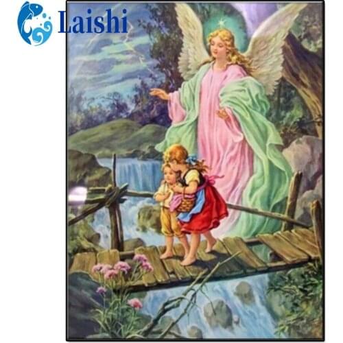 Diamant Painting Little angel in the garden DIY Diamond Painting Full Square Drill Embroidery Cross Stitch Gift Home Decor Gift