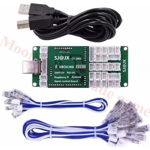 XBOX 360 Arcade Controller Zero Delay USB Board Joystick Encoder To Connection PC PS3 Game MAME DIY