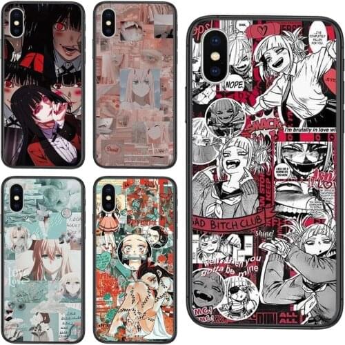 Black Bumper Pretty Prime For Xiaomi Mi 10 11 9 10T Pro Lite Ultra Poco X3 F3 NFC CC9 Pro Dois Querida Na Franxx Anime Zero Two