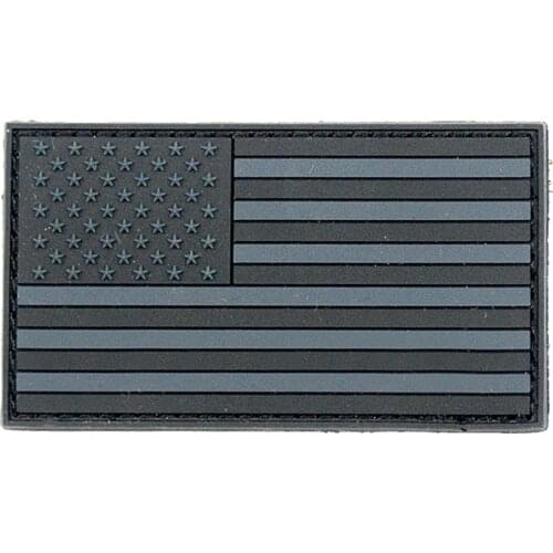 USA Flag PVC Military Hook and Loop Patch Rubber Badge America Army Force Tactical DIY Jacket Garment